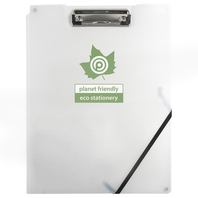 Custom Printed Eco-Eco A5 50% Recycled Clipboard Folder - Image 1