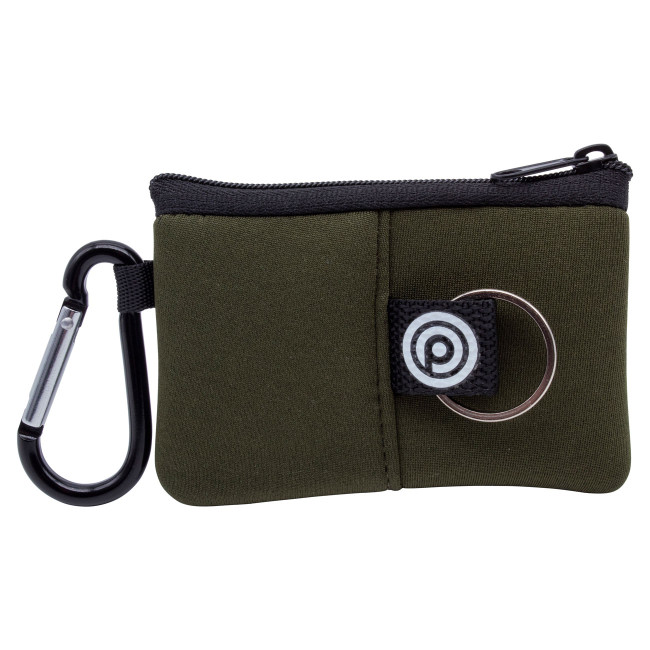 Custom Printed Neoprene Wallet with Carabiner - Image 1