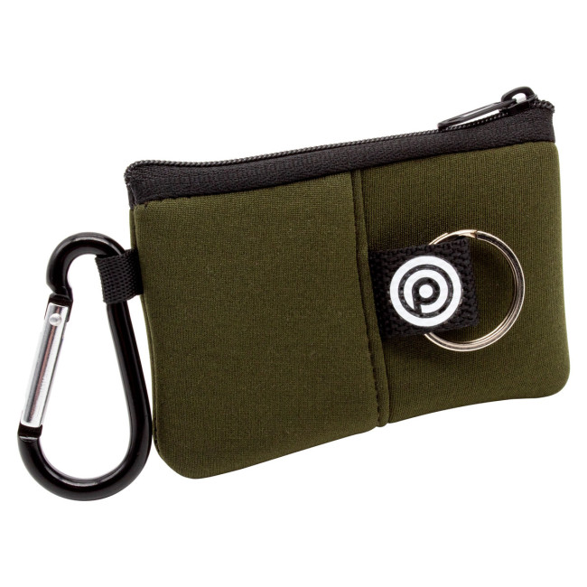 Custom Printed Neoprene Wallet with Carabiner - Image 3