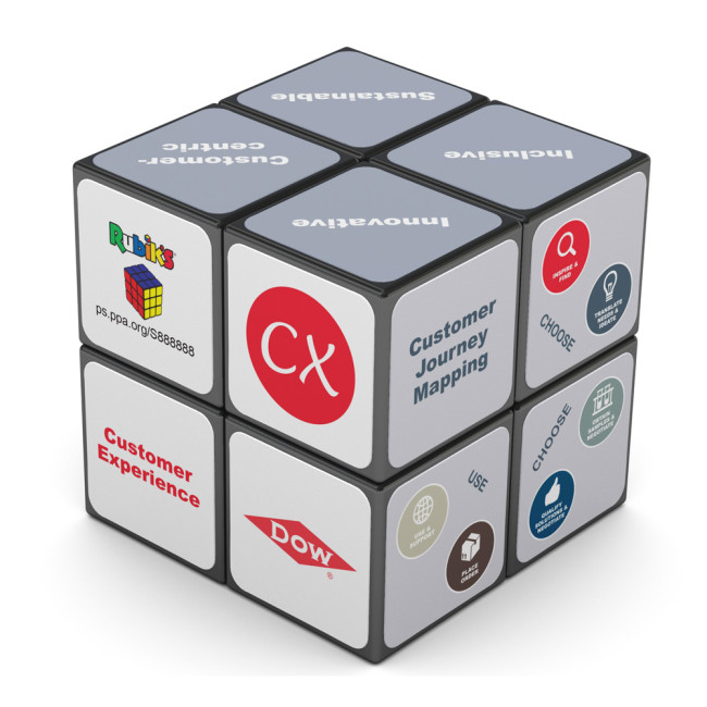 Custom Printed Promotional Rubik's Cube 2x2 57mm - Image 1