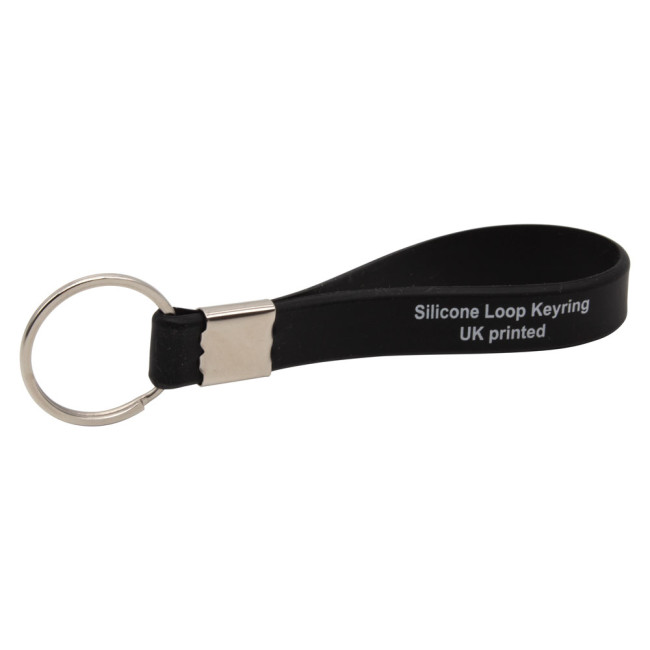 Custom Printed Printed Silicone Loop Keyring - Image 3