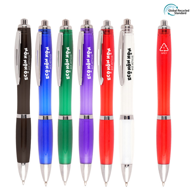 Custom Printed Shanghai RPET Plastic Ball Pen - Image 1