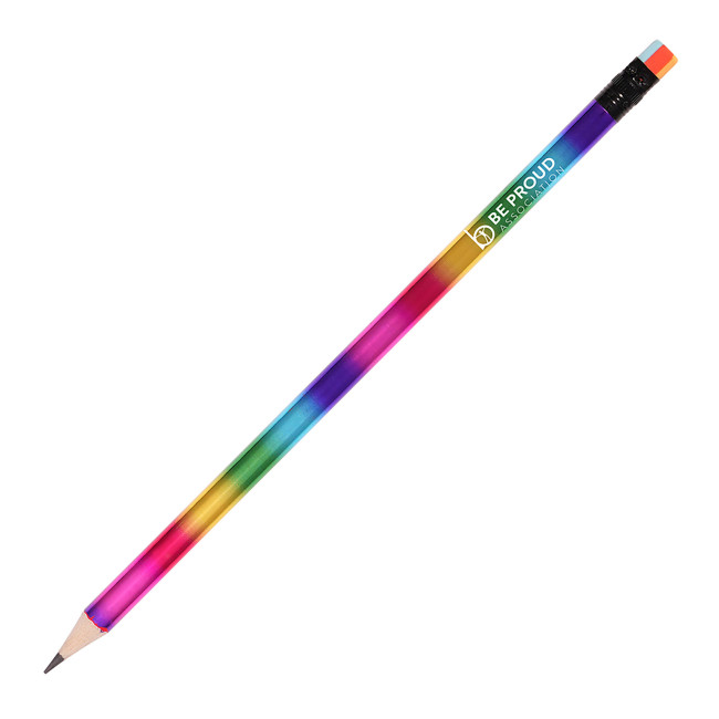 Custom Printed Rainbow Pencil