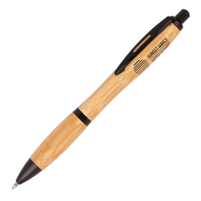 Custom Printed Shanghai Bamboo Ball Pen - Image 2