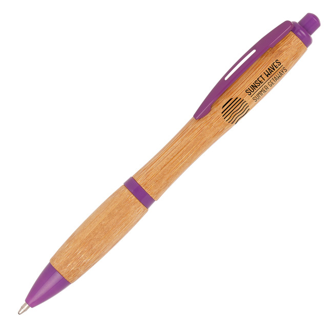 Custom Printed Shanghai Bamboo Ball Pen - Image 4