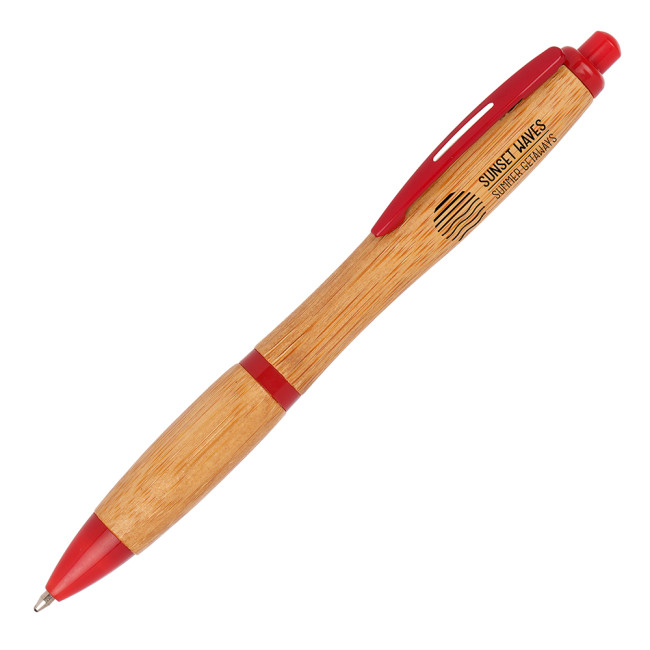 Custom Printed Shanghai Bamboo Ball Pen - Image 5