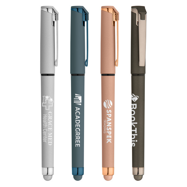 Custom Printed Islander Gel Softy Metallic Stylus Pen