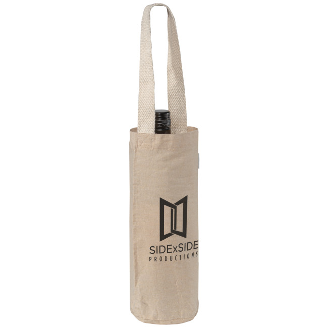 Custom Printed Recycled 180 gsm Cotton Wine Bag