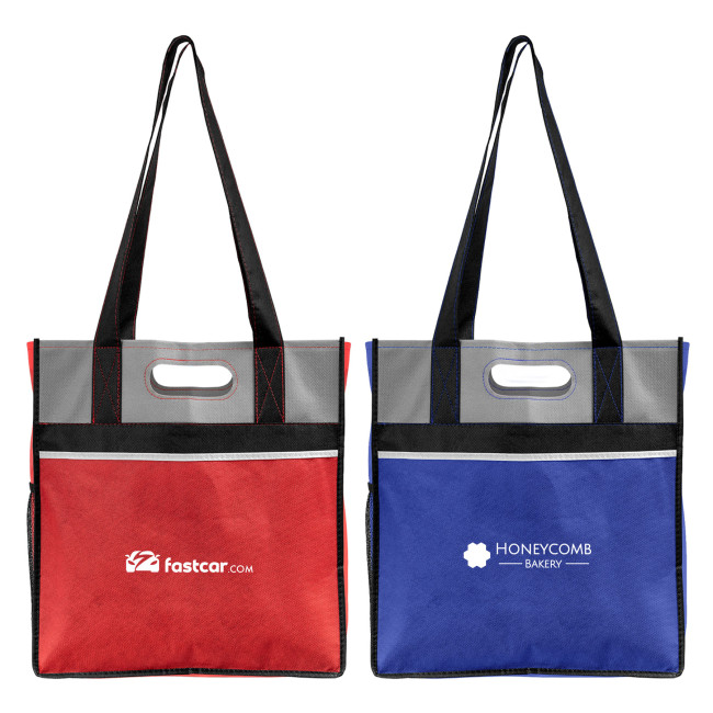 Custom Printed Oslo Quad-Handle Non-Woven Shopping Tote Bag