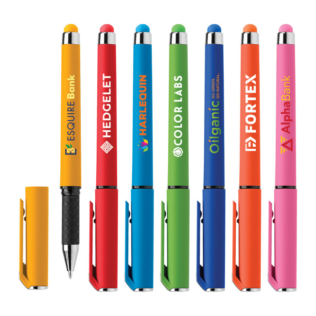 Custom Printed Islander Softy Brights Gel Stylus Pen