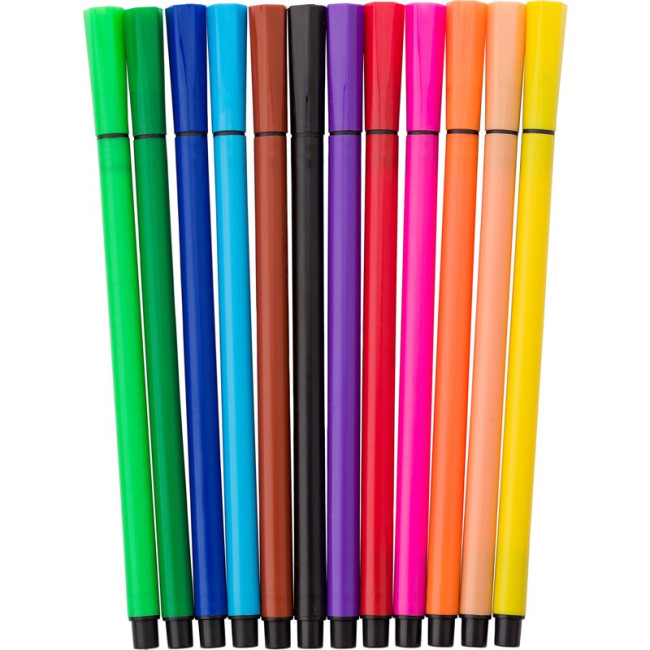 Custom Printed 12 Water-Based Felt Tip Pens - Image 6