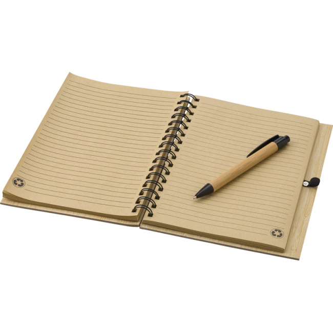 Custom Printed Bamboo A5 Notebook - Image 2