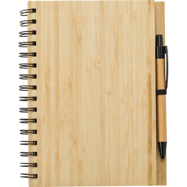 Custom Printed Bamboo A5 Notebook - Image 3