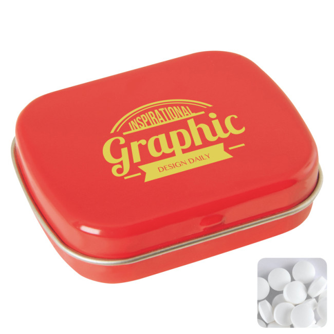 Custom Printed Langham Flat Hinged Tin With Dextrose Mints - Image 7