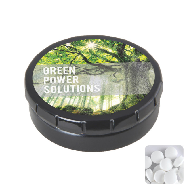 Custom Printed Round Click Tin With Dextrose Mints - Image 5