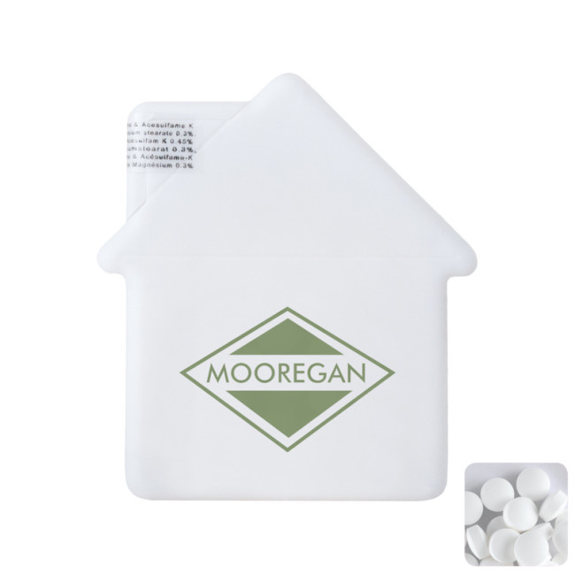 Custom Printed House Mint Card With Sugar Free Mints - Image 1