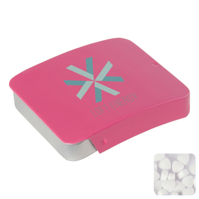 Custom Printed Sliding Tin With Sugar Free Mints - Image 1