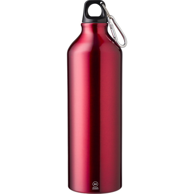 Custom Printed Recycled Aluminium Single Walled Bottle 750ml - Image 3