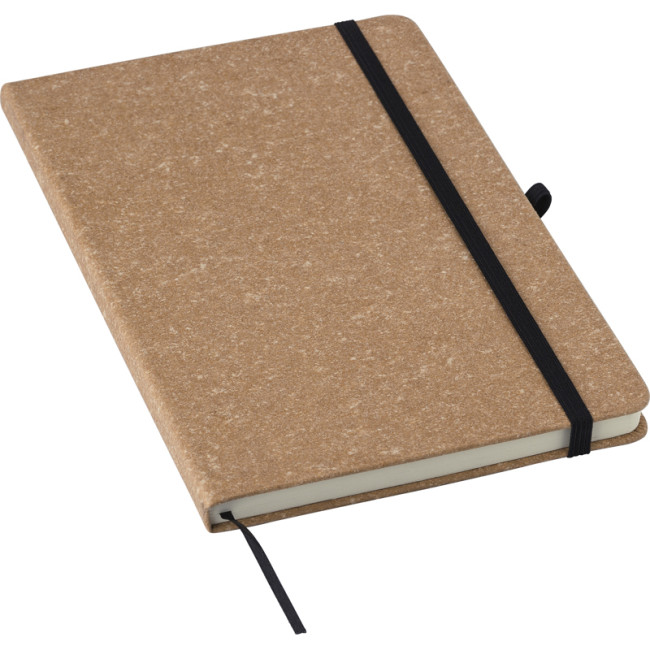 Custom Printed Recycled Leather A5 Notebook - Image 3