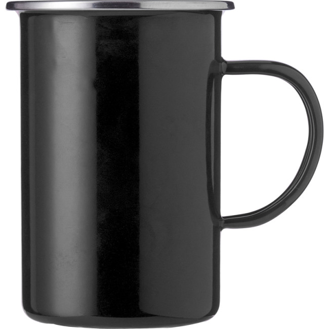 Custom Printed Enamelled Steel Mug 550ml - Image 4