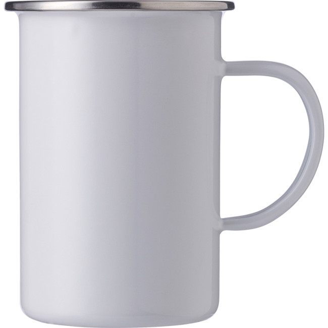 Custom Printed Enamelled Steel Mug 550ml - Image 3