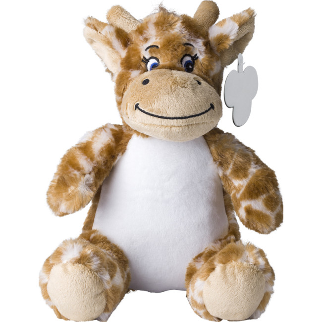 Custom Printed Plush Toy Giraffe - Image 1