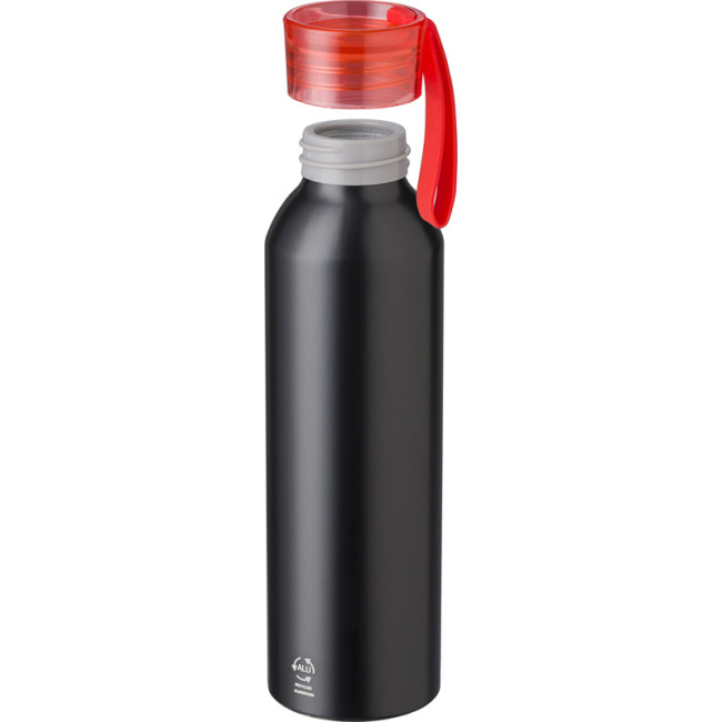 Custom Printed Recycled Aluminium Single Walled Bottle 650ml - Image 3