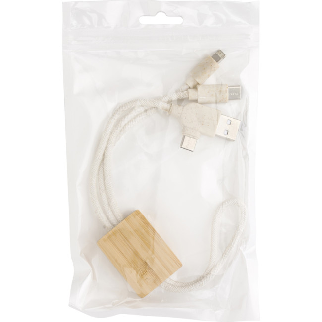 Custom Printed Bamboo USB Charger - Image 3