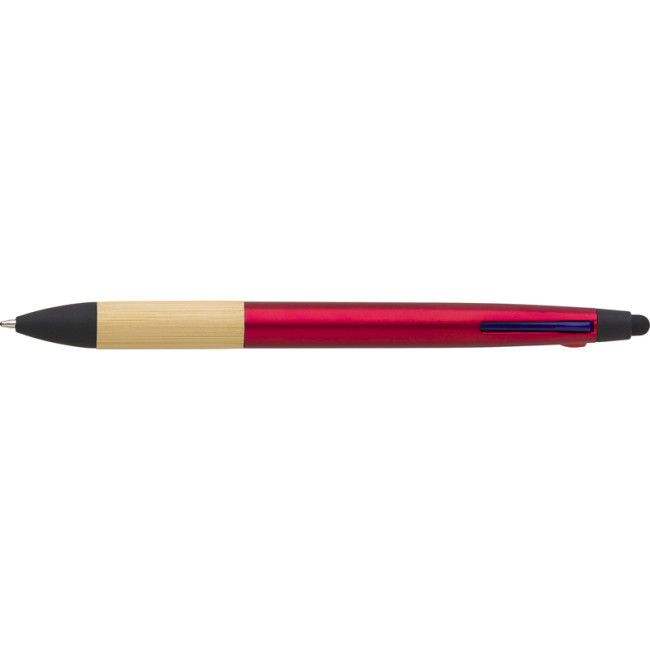 Custom Printed Bamboo Ballpen (3 Colour And Stylus) - Image 3