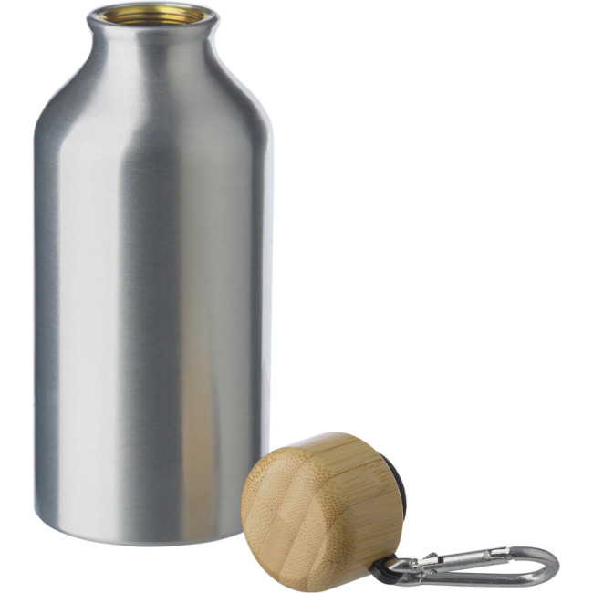 Custom Printed Aluminium Single Walled Bottle 400ml - Image 3