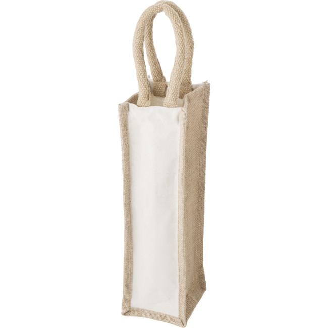 Custom Printed Cotton Wine Bag - Image 1