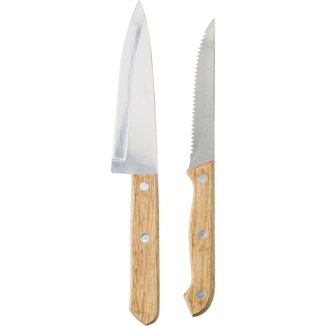 Custom Printed Bamboo Knife Set - Image 4