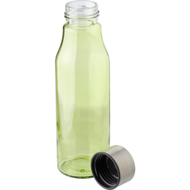 Custom Printed Glass And Stainless Steel Bottle 500ml - Image 2