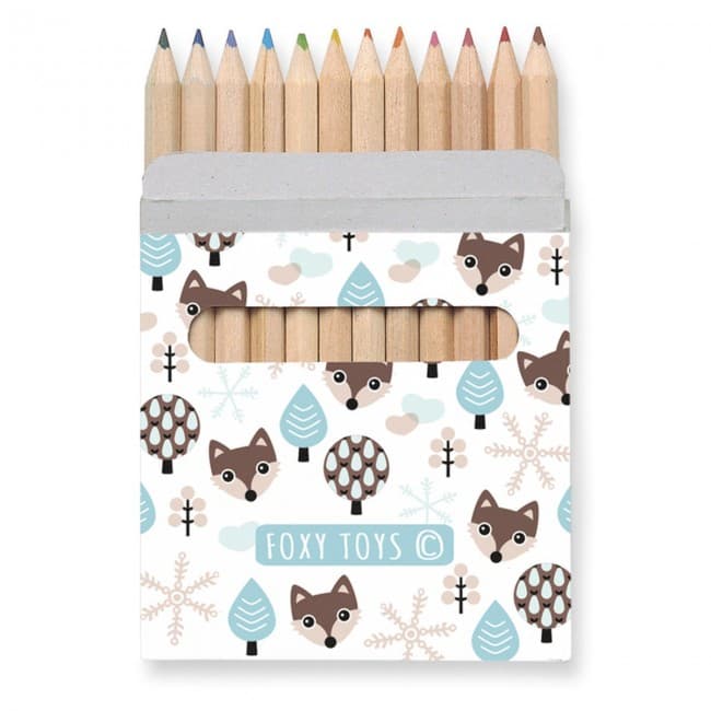 Custom Printed 12 Coloured Pencils Set - Image 5