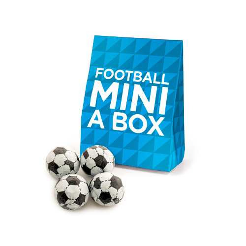 Custom Printed Mini A Box Chocolate Footballs