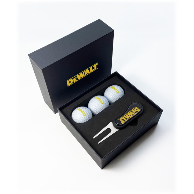 Custom Printed Flix Ds 3 Ball Golf Mini Presentation Box