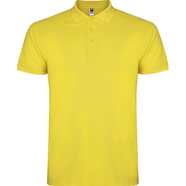 Custom Printed Star Short Sleeve Men's Polo - Image 8