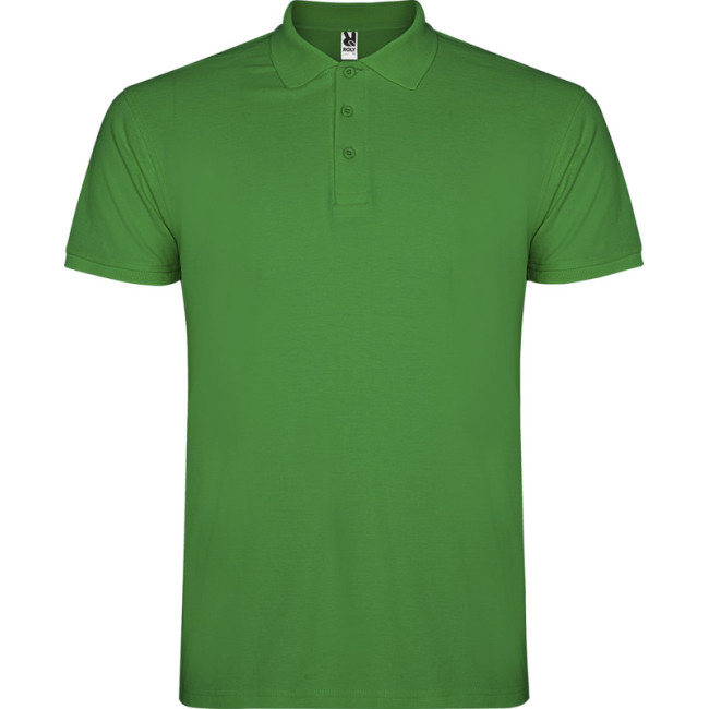 Custom Printed Star Short Sleeve Kids Polo - Image 2