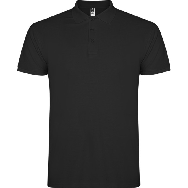 Custom Printed Star Short Sleeve Kids Polo - Image 4