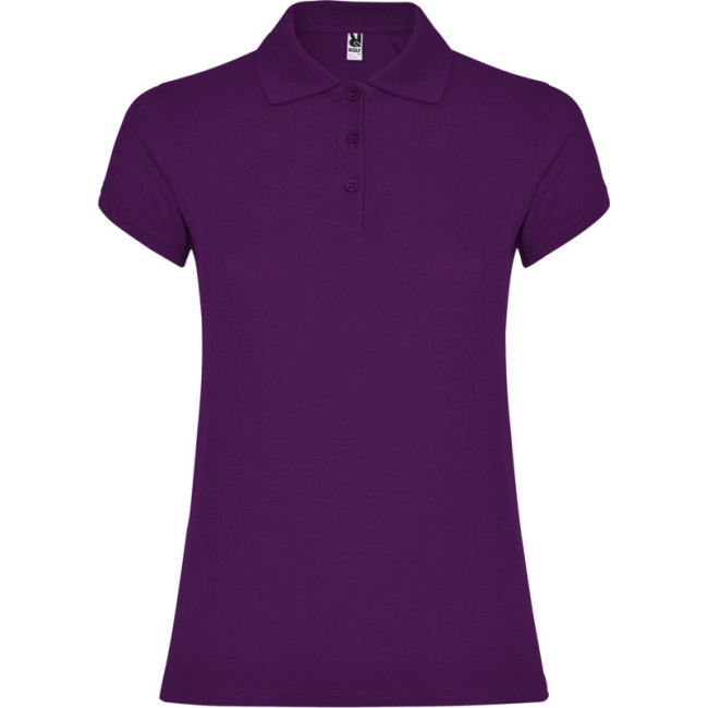 Custom Printed Star Short Sleeve Women's Polo - Image 7