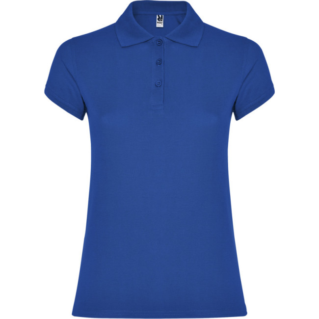 Custom Printed Star Short Sleeve Women's Polo - Image 8