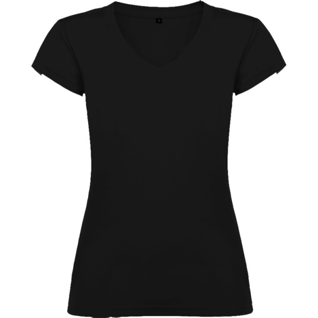 Custom Printed Victoria Short Sleeve Women's V-Neck T-Shirt - Image 6