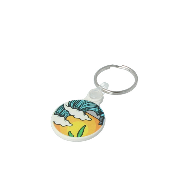 Custom Printed 30mm Circular Keyring - Image 2