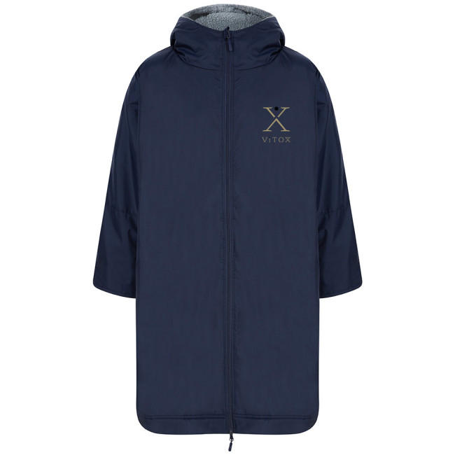 Custom Printed Customisable Waterproof Sherpa-lined All-Weather Robe - Image 1