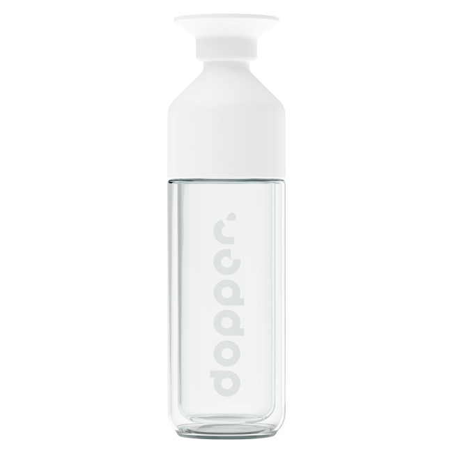 Custom Printed Dopper Glass Insulated Bottle 450ml - Image 1