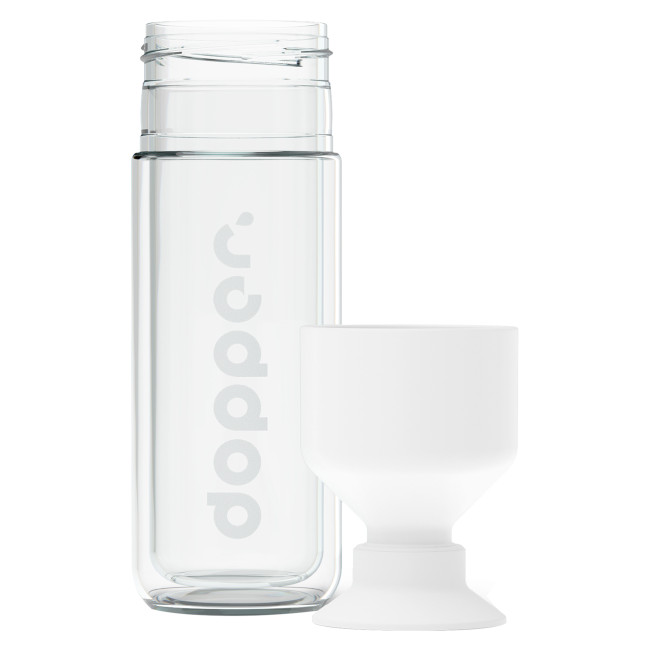 Custom Printed Dopper Glass Insulated Bottle 450ml - Image 3