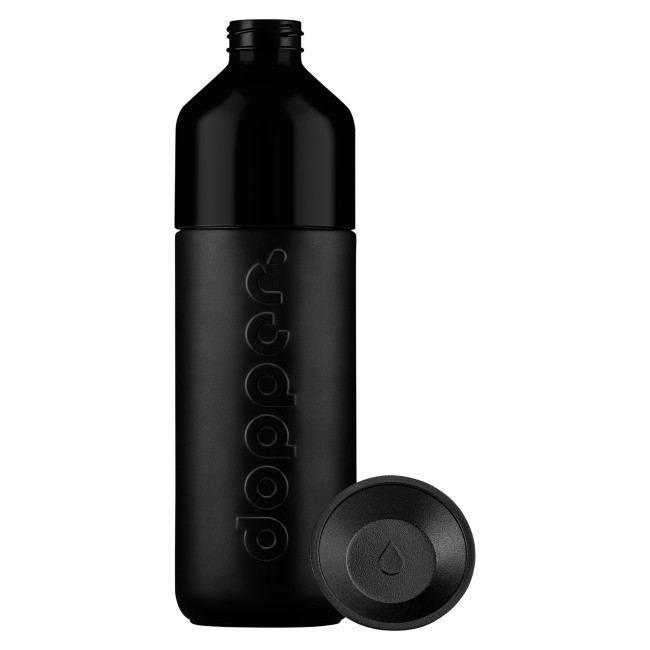 Custom Printed Dopper Blazing Black Insulated Bottle 580ml - Image 2