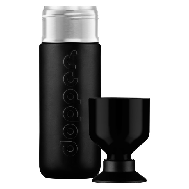 Custom Printed Dopper Blazing Black Insulated Bottle 580ml - Image 3