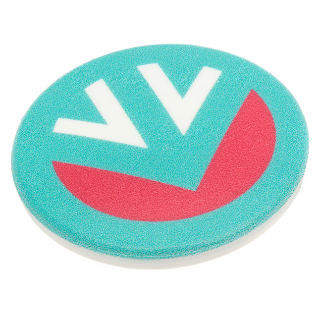 Custom Printed Recycled Plastic Button Badge 25mm - Image 1