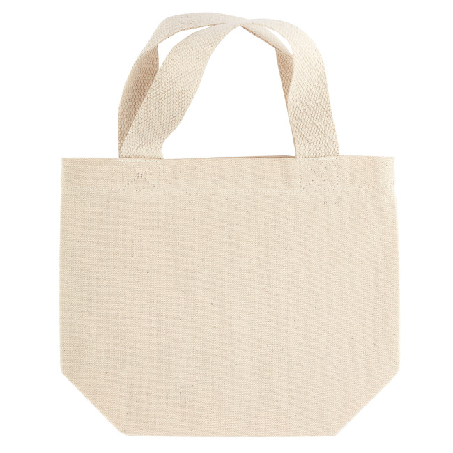 Custom Printed Ledbury Mini Gift Bag Fairtrade & Organic 10oz Canvas - Image 2